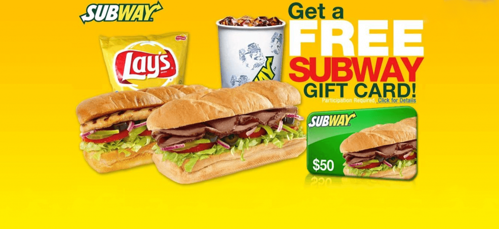 Win a $50 Subway gift card