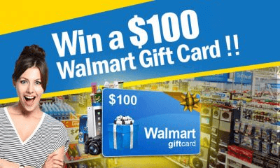 Enter To Win A $100 Walmart Card